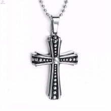 Wholesale unique en acier inoxydable croix celtique bijoux en argent pendentif